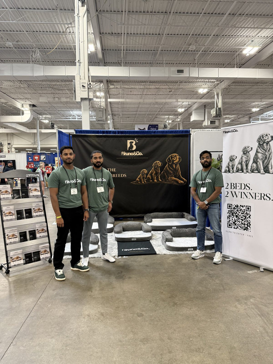 Our team at booth 162, Canadian Pet Expo