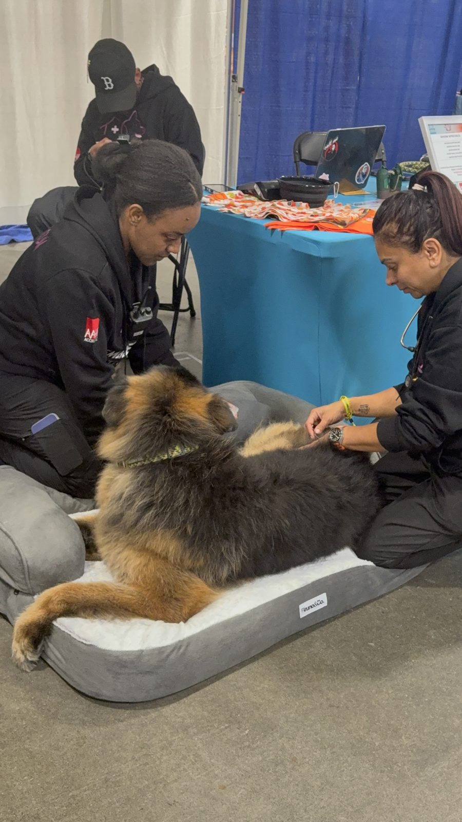 At the Embleton Vet tent, Canadian Pet Expo