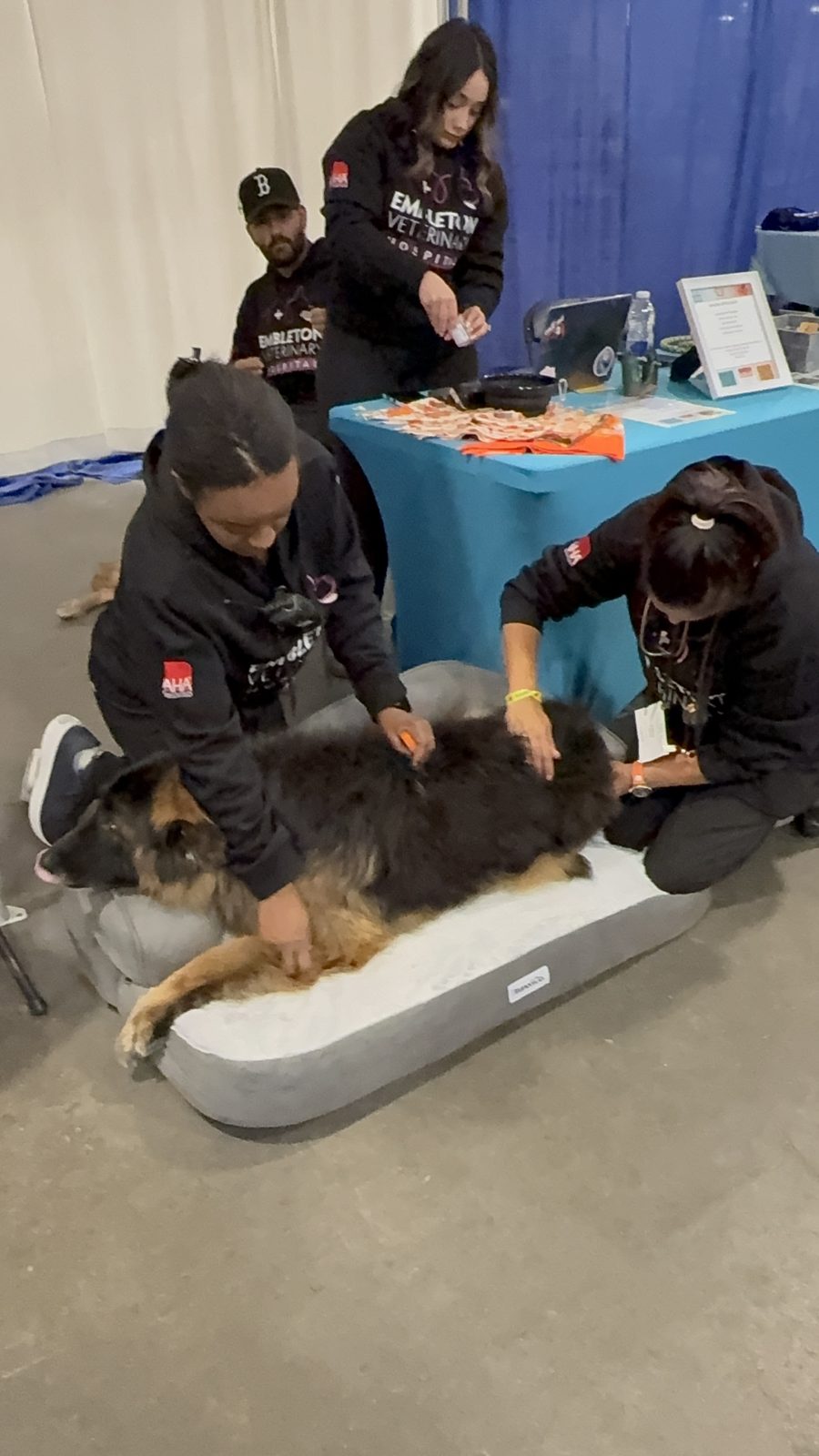 At the Embleton Vet tent, Canadian Pet Expo