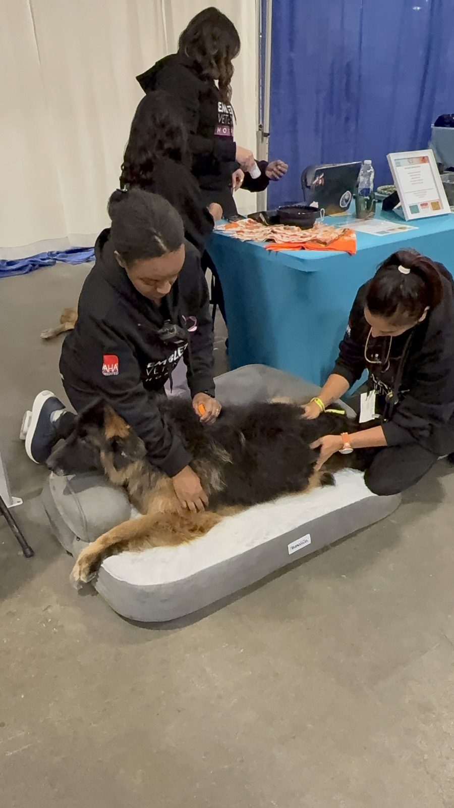 At the Embleton Vet tent, Canadian Pet Expo